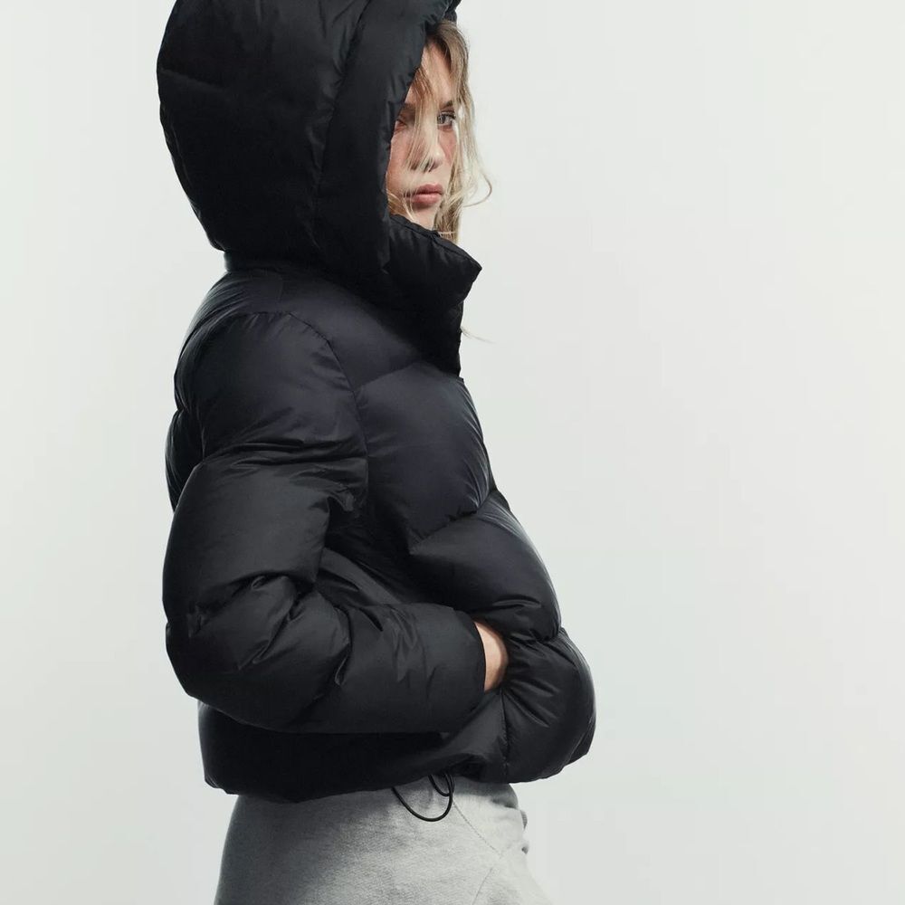 ZARA WATER REPELLENT WINDPROOF HOODED DOWN - Picture 3 of 13